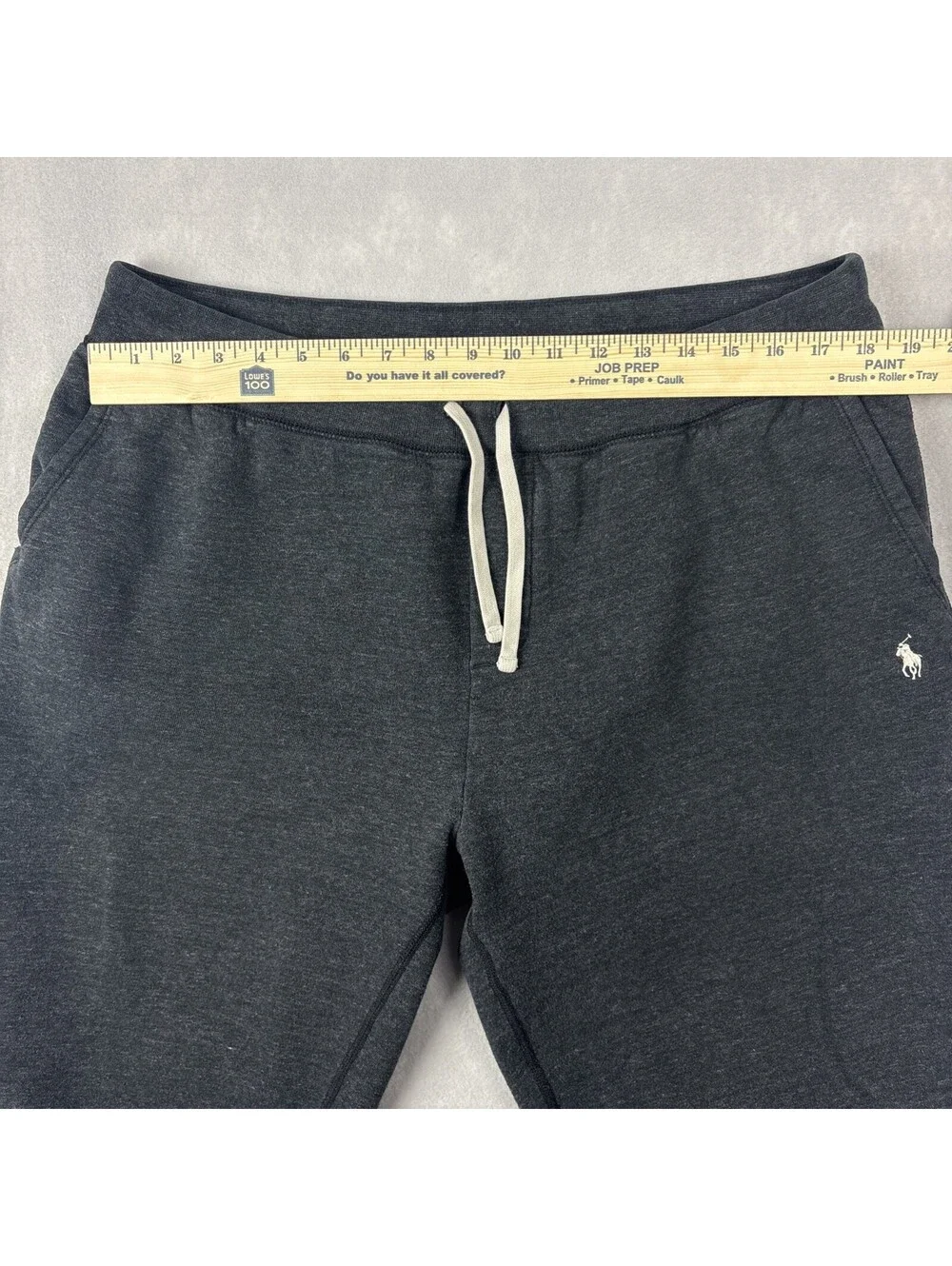 Polo Ralph Lauren Sweatpants Joggers Mens 2XL Gray Drawstring Athleisure Pony